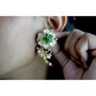Emerald Polki Pearl Choker Necklace Set