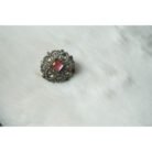 Pink Oval Shaped Vintage Stud Earrings