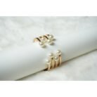 Gold White Pearl Cuff Bracelet