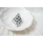 Blue Sapphire Brooch Ring