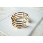 Gold White Pearl Cuff Bracelet