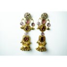 Bell Shaped Kundan Jhumka Earrings