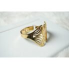 Gold Thunder Cuff Bracelet