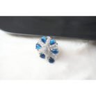 Aqua Blue Teardrop Ring