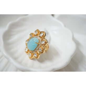 Modern Premium Kundan Ring