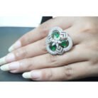 Emerald Blossom AD Ring