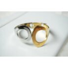 Two Toned Bangled Cuff Bracelet