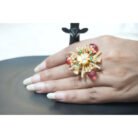Gulaabo Ruby Polki Designer Ring