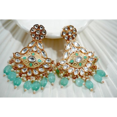 1ePkB6PZnBgFMxKWOqNWHiHs_O6bFzp_7.jpg Sea Green Beaded Kundan Dangler Earrings