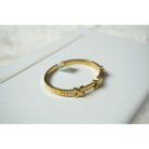 Gold Studded Bangle Bracelet