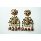 Multi Color Meenakari Kundan Earrings