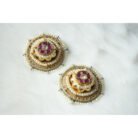 Pink Jadau Kundan Earrings