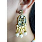 Floral Black Kundan Choker Necklace Set