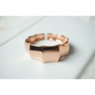 Rose Gold Jagged Cuff Bracelet