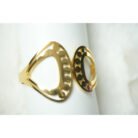 Gold Abstract Triangle Cuff Bracelet