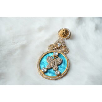Lion & Butterfly Motif Earrings