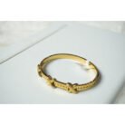 Gold Studded Bangle Bracelet