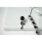 Blue Sapphire Diamond Necklace Set