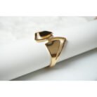 Gold Interlock Cuff Bracelet