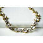 Dotted Polki Diamond Necklace Set