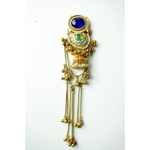 1i-324zQF8juvIKvXhUb-zYDjaIHZ6J_z.jpg Blue Stone Jhumka Droplet Earrings