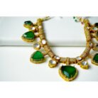 Emerald Polki Victorian Necklace Set