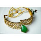 Emerald Kundan Choker Necklace Set