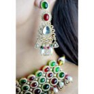Navratna Pachi Kundan Necklace Set
