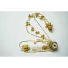Pearl Jhumka Drop Kashmiri Earrings witn Ear Chain