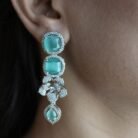 Mint Green AD Necklace Set