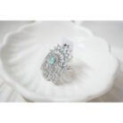 Sea Green Uncut Diamond Ring