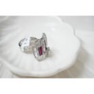 Pink Sapphire & Diamond Cluster Ring
