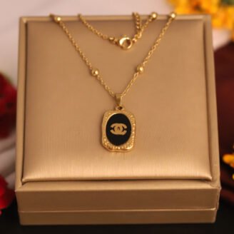 22k Gold Plated Chanel Chain Necklace