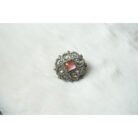 Pink Oval Shaped Vintage Stud Earrings
