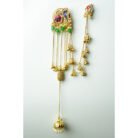 Bird Motif with Ghungroo Bell Kashmiri Earrings with Ear Chain