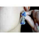 Blue Floral AD Necklace Set