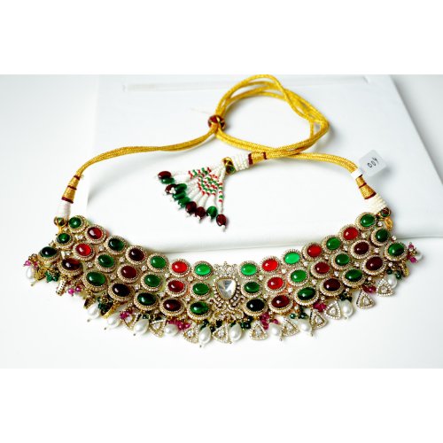 1oBWl2mIEt_27W7ZyF-ZGUCVNlH8djPhm.jpg Navratna Pachi Kundan Necklace Set