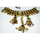 Navratna Pachi Kundan Necklace Set