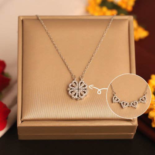 1oalNuPG0i_C9lGcciFQYwS749V9EdZ8V.jpg Silver Plated Chain with Heart Shaped Magnetic Pendant