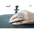 Blue Sapphire Brooch Ring