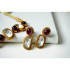 Purple Diamond and Sapphire Necklace Set