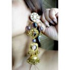 Bell Shaped Kundan Jhumka Earrings