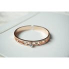 Rose Gold AD Bangle Bracelet
