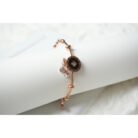 Rose Gold MOP Studded Charm Bracelet
