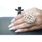 Beaded Kundan Polki Ring