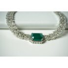 Mint Green AD Choker Necklace Set