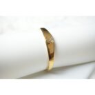 Gold AD Bangle Bracelet