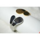 Dual Tone Petal Cuff Bracelet