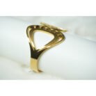 Gold Abstract Triangle Cuff Bracelet