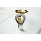 Two Toned Bangled Cuff Bracelet